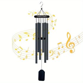 1pc Memorial Wind Chimes Outdoor, Garden Wind Chimes With 6 Aluminum Alloy Tubes And Hook, Memorial Wind Chimes For Home Decor Garden Patio Outdo