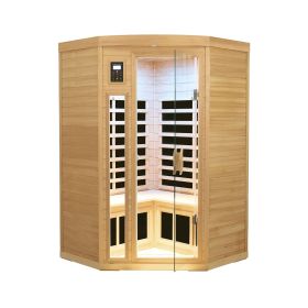 Hemlock pentagonal far infrared sauna room