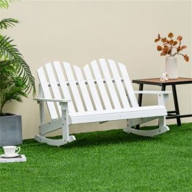 Outdoor solid wood rocking chair for children