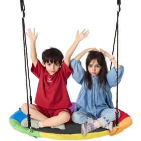 VEVOR Tree Swing 40In Saucer Swing 750lbs Weight Capacity 900D Oxford Multicolor