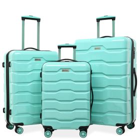 Luggage Sets ABS+PC Hardshell 3pcs Clearance Luggage Hardside Lightweight Durable Suitcase sets Spinner Wheels Suitcase with TSA Lock (20/24/28),