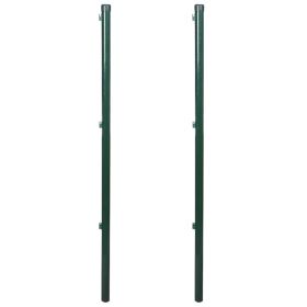 vidaXL Fence Posts 2 pcs 45.3" (Option: as picture)