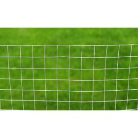 vidaXL Chicken Wire Fence Galvanised Steel 10x1 m Silver (Option: as picture)