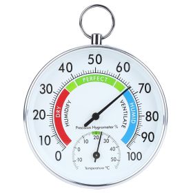 Indoor Thermometer Hygrometer Wall Hanging Temperature Humidity Meter for Home Warehouse Office (Option: as picture)