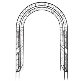 Black Double-layer Iron Arch (Color: Black)