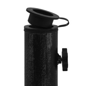 vidaXL Umbrella Base Black 47x47x33 cm Cast Iron (Option: as picture)