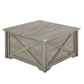 Large Hidden Storage Compartment (Option: Rustic Gray)