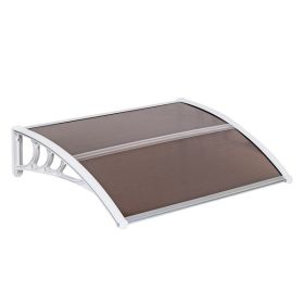 40X32-inch Brown Board White Bracket Canopy (Option: Brown White)