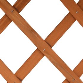 vidaXL Garden Trellis Planter Orange 17.7"x11.8"x29.1" Solid Firwood (Option: as picture)