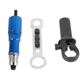 Rivet Drill Attachment Electric Riveter Conversion Connector Adaptor Electric Carpenter Tool (Option: as picture)