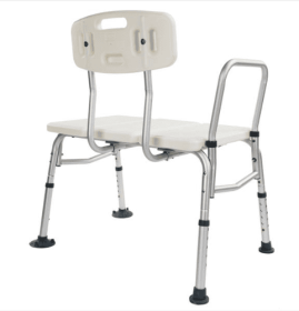 1.35MM Three Piece Shower Chair (Color: White)