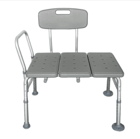 1.35MM Three Piece Shower Chair - Grey (Option: Gray)